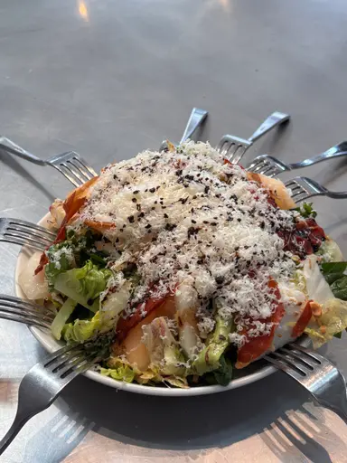 Apple salad with bacon vinaigrette