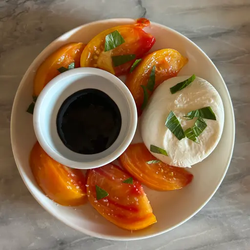 Heirloom Tomatoes + Burrata